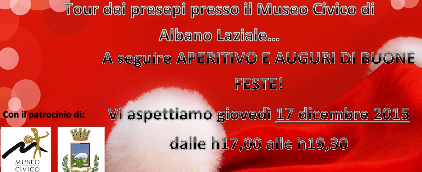 Tour dei Presepi - Giovedì 17 dicembre ore 17.00 - Museo Civico di Albano