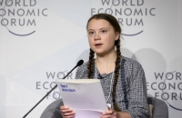 La giovane attivista svedede Greta Thunberg